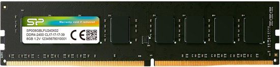 Silicon Power Desktopgeheugen DDR4 8GB 2400MHz CL17 UDIMM SP008GBLFU240X02