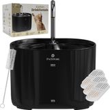 Pawdore Drinkfontein Kat en Hond - Kattenfontein 2.2L - Waterfontein Kat en Hond - Incl 3 Filters en Cleaning Tool - Fluisterstil - Zwart