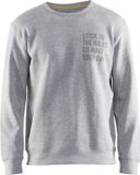 Blåkläder Sweatshirt Limited 'Stick to the Rules' 9185-1157 - Grijs Mêlee - L