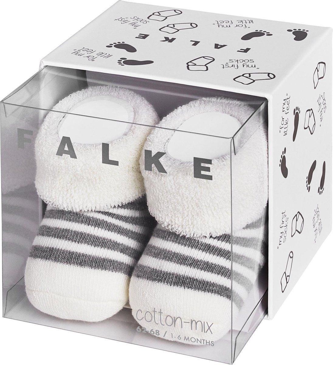 Falke Erstlingsringel Babysokken - Giftbox - Wit - Maat 50-56