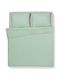 HEMA Housse de couette 200x200/220 cm percale de coton hôtel vert clair (vert)