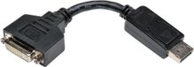 Tripp Lite P134-000 kabeladapter/verloopstukje Displayport DVI-I Zwart