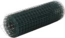vidaXL Kippengaas 10x0,5 m staal met PVC coating groen