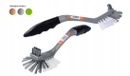 Ravi Platinum Serie - Brosse à vaisselle - Argent - Poignée ergonomique - Multicolore