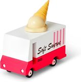 Candylab Toys Ice Cream Candyvan - Houten Auto - Roze/Wit - 2022