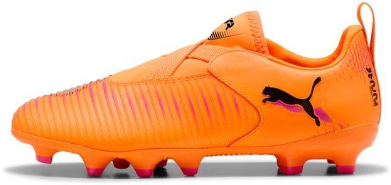 Puma Kindervoetbalschoenen Future 8 Match LL FG/AG Roze/Oranje Maat 33