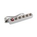 Alyco 199445 Stekkerdoos met schakelaar, 5 stopcontacten, 3 m kabel