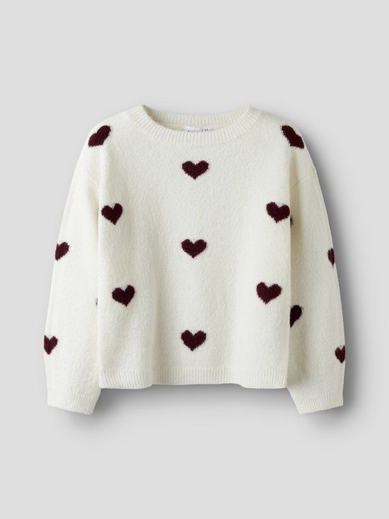 NAME IT - NKFONA LS KNIT - Meisjes - Truien - Wit - Maat 134/140