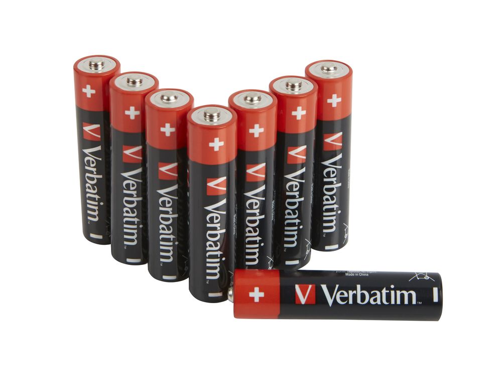 Verbatim AAA Alkaline Batterijen - 8 stuks