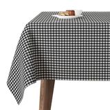 Martina Home Petit Vichy tafelkleed, TEFLONAMEERT, zwart, 140 x 140 cm