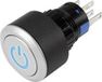 TRU COMPONENTS 1303031 LAS1-AWY-11T/B/12V/P Druktoets 250 V/AC 3 A 1x uit/(aan) Moment Blauw IP65
