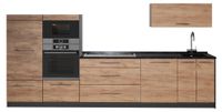 Vicco Complete keukeneenheid Fame-Line Goudkleurig Eiken/Antraciet 340 cm