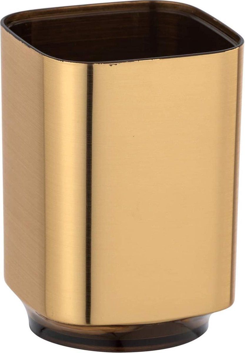 WENKO Auron Badkamerbeker - 7 x 10 cm - Goud
