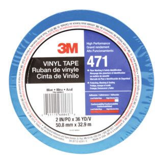 3M PVC-plakband zacht - BLUE - 1 stuk