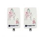 PRESTAN AED UltraTrainer Reservepads, set van 4 (8 pads), dubbel grafisch verhaal/kind, universele pasvorm, verbeterde sensor, compatibel met UltraTrainer & AED Trainer Plus