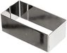 ibili Anneau de pâtisserie rectangulaire en acier inoxydable, argent, 12 x 6 x 4,5 cm