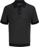 Jack & Jones Premium Polo Jprblukingsley Knit Polo Ss Ln 12291058 Zwart Mannen Maat L