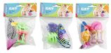 Pet Toys Zak met 3 verschillende kattenspeeltjes