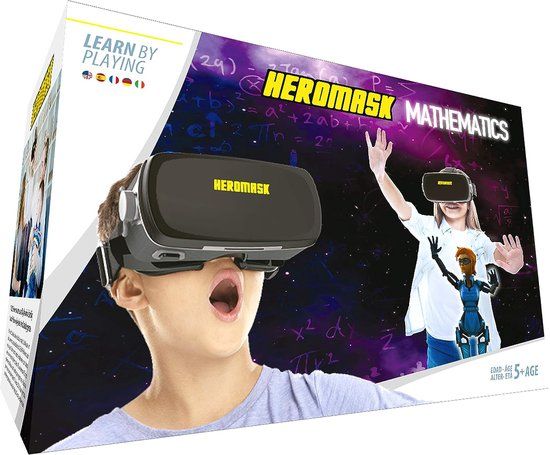 Heromask - VR Educatieve Headset voor Kinderen + Taal Leer Videospelletjes (5-12 jaar)