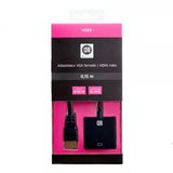 D2 Diffusion D2ADPVGAFHDMIM adaptateur de câble vidéo 0,5 m VGA (D-Sub) HDMI Noir