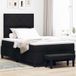 Prolenta Maison Exclusive - Boxspringbed met hoofdeinde, zwart, 120 x 200 cm, gestoffeerd