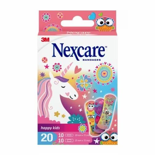 Nexcare Happy Kids Magic - 20 stuks - Meerkleurig - Rechthoekig - Ademend