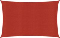 vidaXL Zonnezeil 160 g/m² 2x3 m HDPE rood