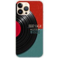 Apple iPhone 13 Pro Max Keep calm bedrukt siliconen hoesje
