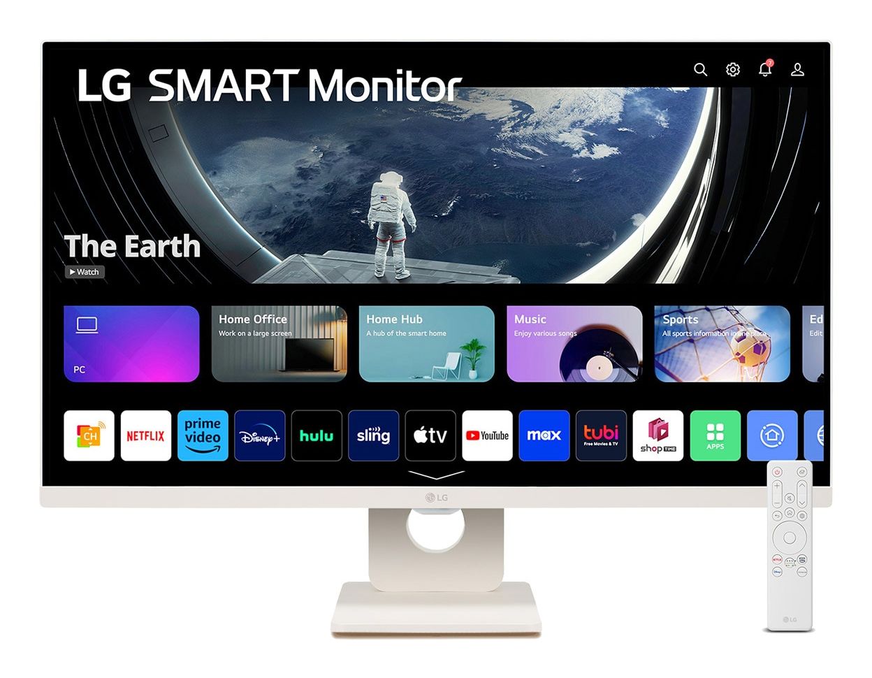 LG 27SR50F-W 27" Full HD Smart Monitor - WebOS, Wi-Fi, AirPlay