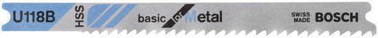 Bosch Decoupeerzaagblad U 118 B Basic for Metal - 3 stuks
