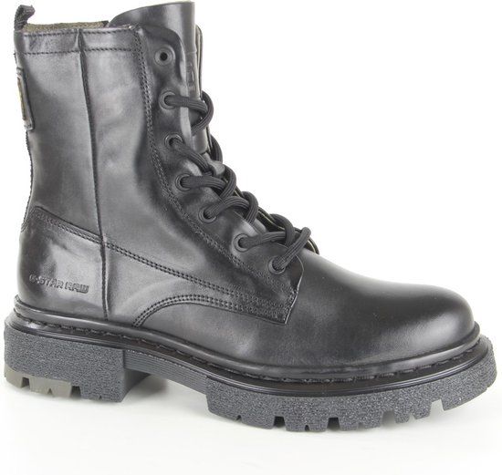 G-Star RAW Kafey Hgh Lace Lea Veterboots - Women's Lace-Up Boots - Black - Size 42