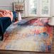 Safavieh Elegant tapijt, BTL354 120 x 180 cm blauw/roze-rood.