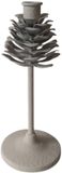 Mansion Atmosphere Kandelaar Pinecone op voet wit H22,5cm