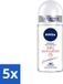 Nivea Deo Roll-On Talc Sensation Anti-Transpirant 50 ml - Lot économique - 5 pièces