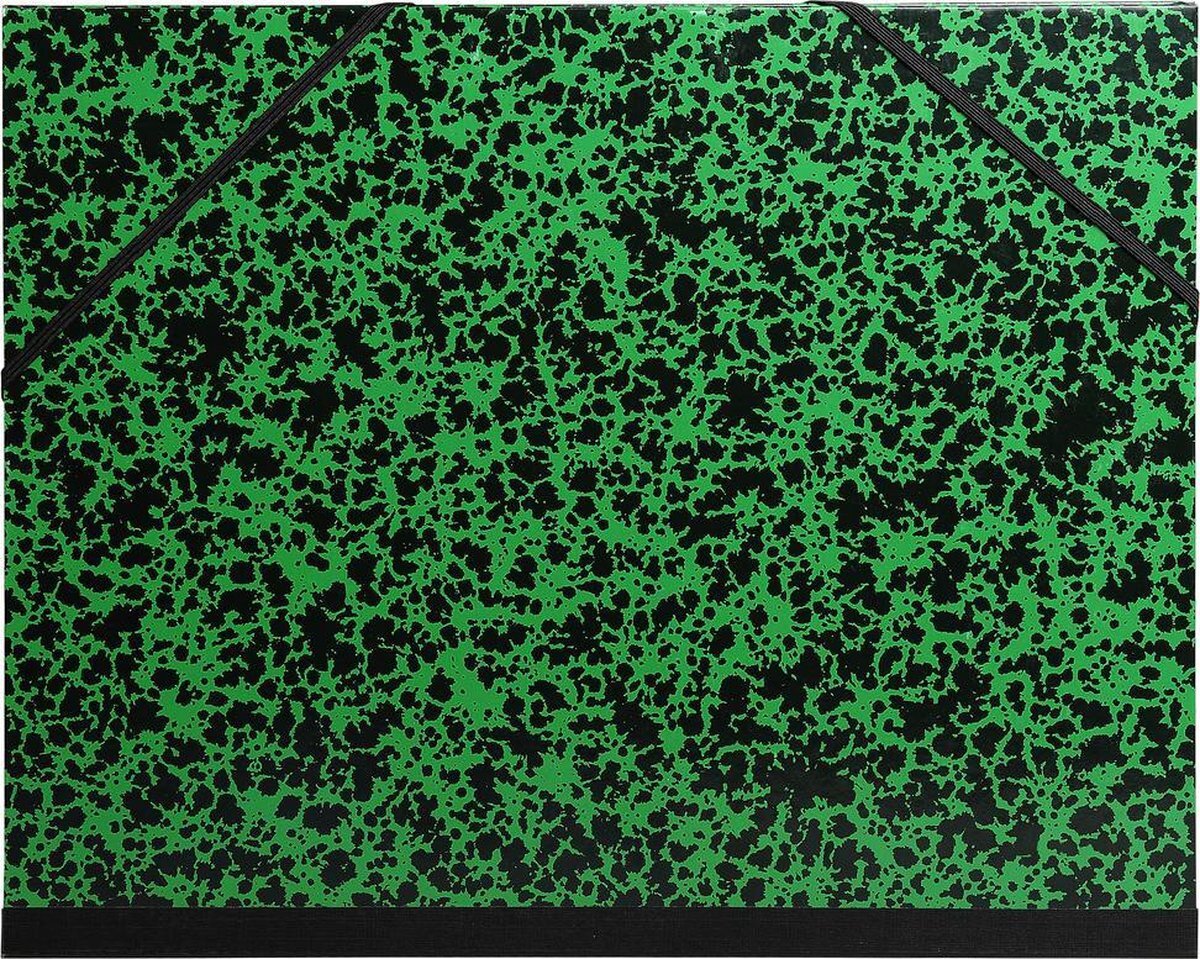 Acropaq Tekenmap A2 - 52 x 72 cm - met Elastieken - Groen
