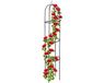 Relaxdays plantensteun - 190 cm hoog - 3 ringen - voor klimplanten - metaal - vrijstaand - zwart