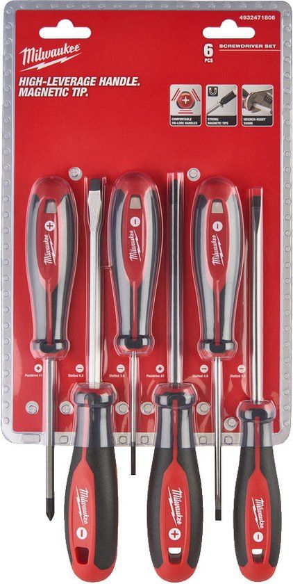 Milwaukee Tri-lobe Schroevendraaier Set 6- delig - 4932471806
