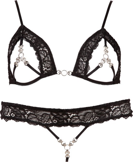 Abierta Fina Lingerie setje met parels Medium