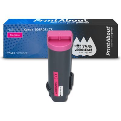 PrintAbout Compatible Toner 106R03478 Magenta for Xerox Phaser 6510 / WorkCentre 6515 - 4300 Pages