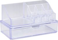 Merkloos / Sans marque Edco Make-up organizer/opberger - 18 x 10 x 11 cm - transparant