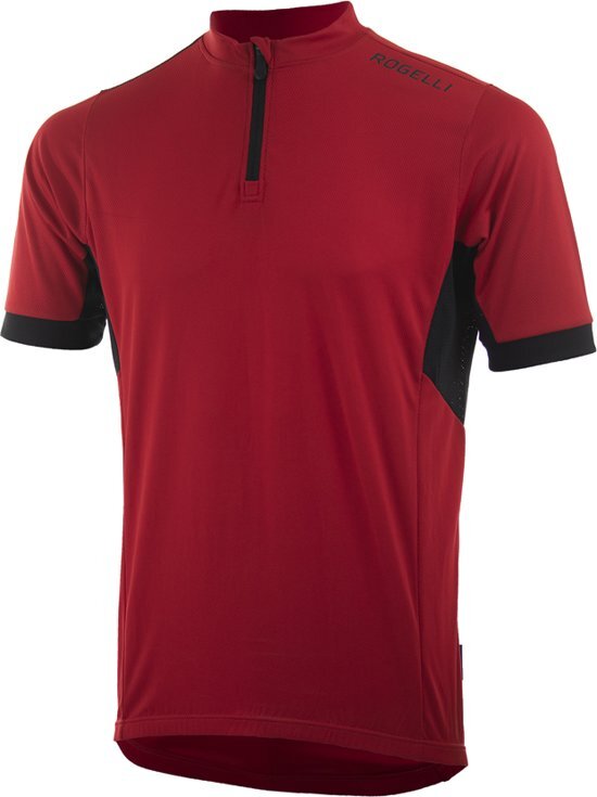 Rogelli Perugia 2.0 Fietsshirt - Heren - Korte mouwen - Maat 2XL - Rood/Zwart