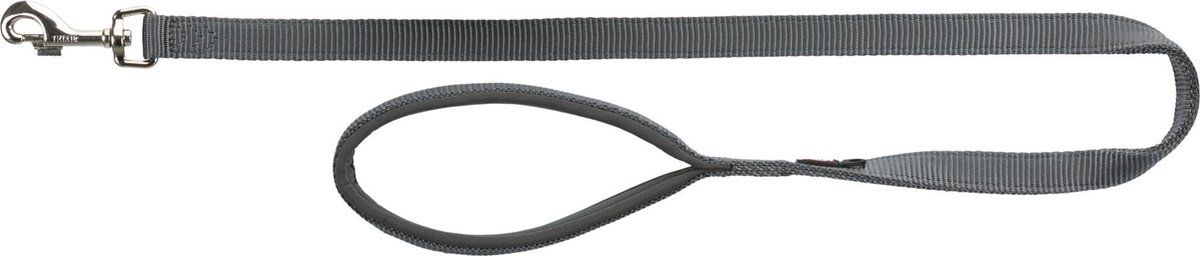 TRIXIE hondenriem premium grijs 120x1,5 cm