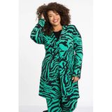 YOEK Green Blazer with Animal Print