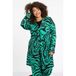 YOEK Green Blazer with Animal Print