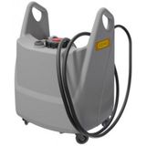 Cemo station de remplissage d'huile - mobile - 130 l, CAS avec pistolet de remplissage
