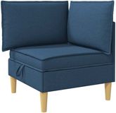 vidaXL Sofa Stof Blauw