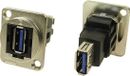Cliff CP30205NM CP30205NM XLR-adapter USB-A-bus 3.0 naar USB-A-bus 3.0 Adapter, inbouw 1 stuk(s)