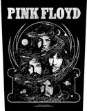 Rock Off Pink Floyd - Cosmic Faces Rugpatch - Zwart
