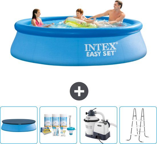 Intex Easy Set Zwembad - 305 x 76 cm - Rond - Blauw - Compleet Pakket