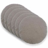 vidaXL - Kussensloop - 6 stuks - HEERLEN - Lichtgrijs - Ø 60 cm - Bouclé